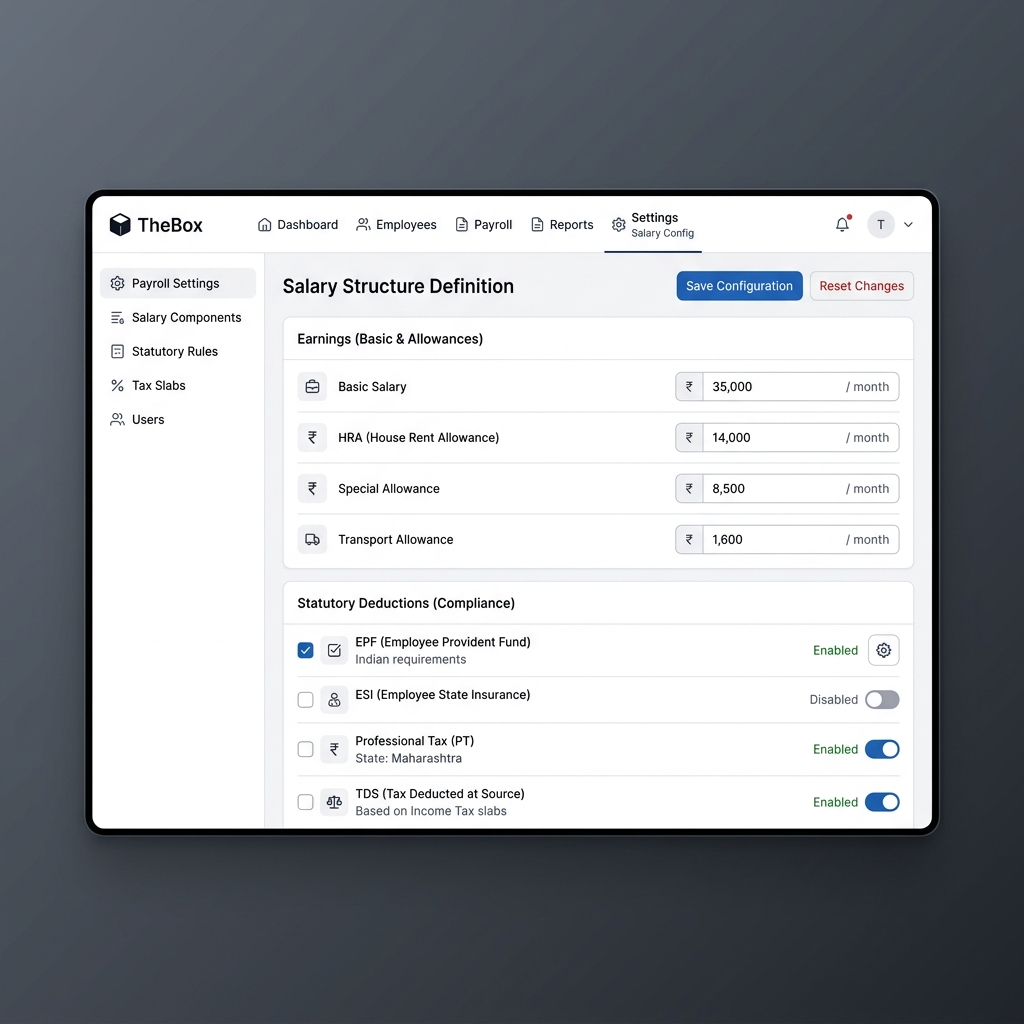 Salary Structure Setup